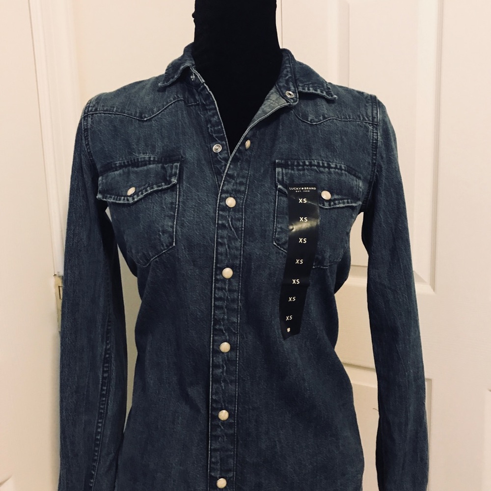 Denim top